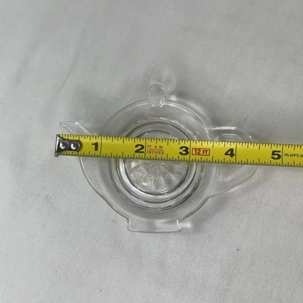 Glass votive candle holder, tea pot shape, vintage, tea party, decorative.